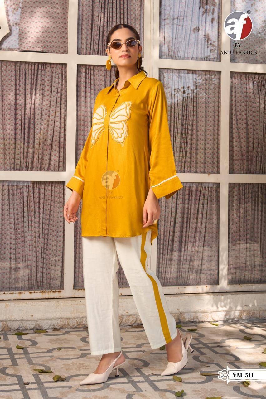 Anju fabrics VM 512 coord set Kurti manufacturers in Mumbai